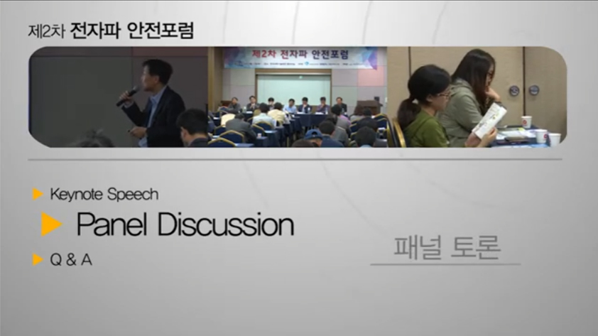 2차전자파안전포럼,전문가 발표